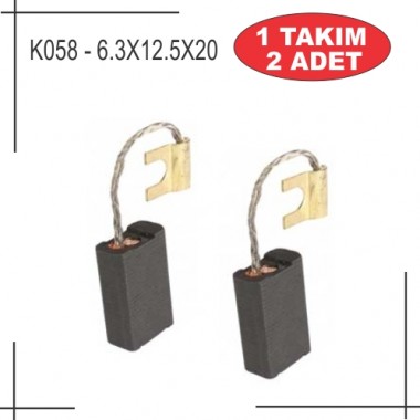 6,3X12,5*20 SİGORTALI KARBON FIRÇA