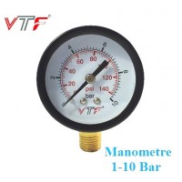Manometre basınç saati 10 bar 140 Psi 